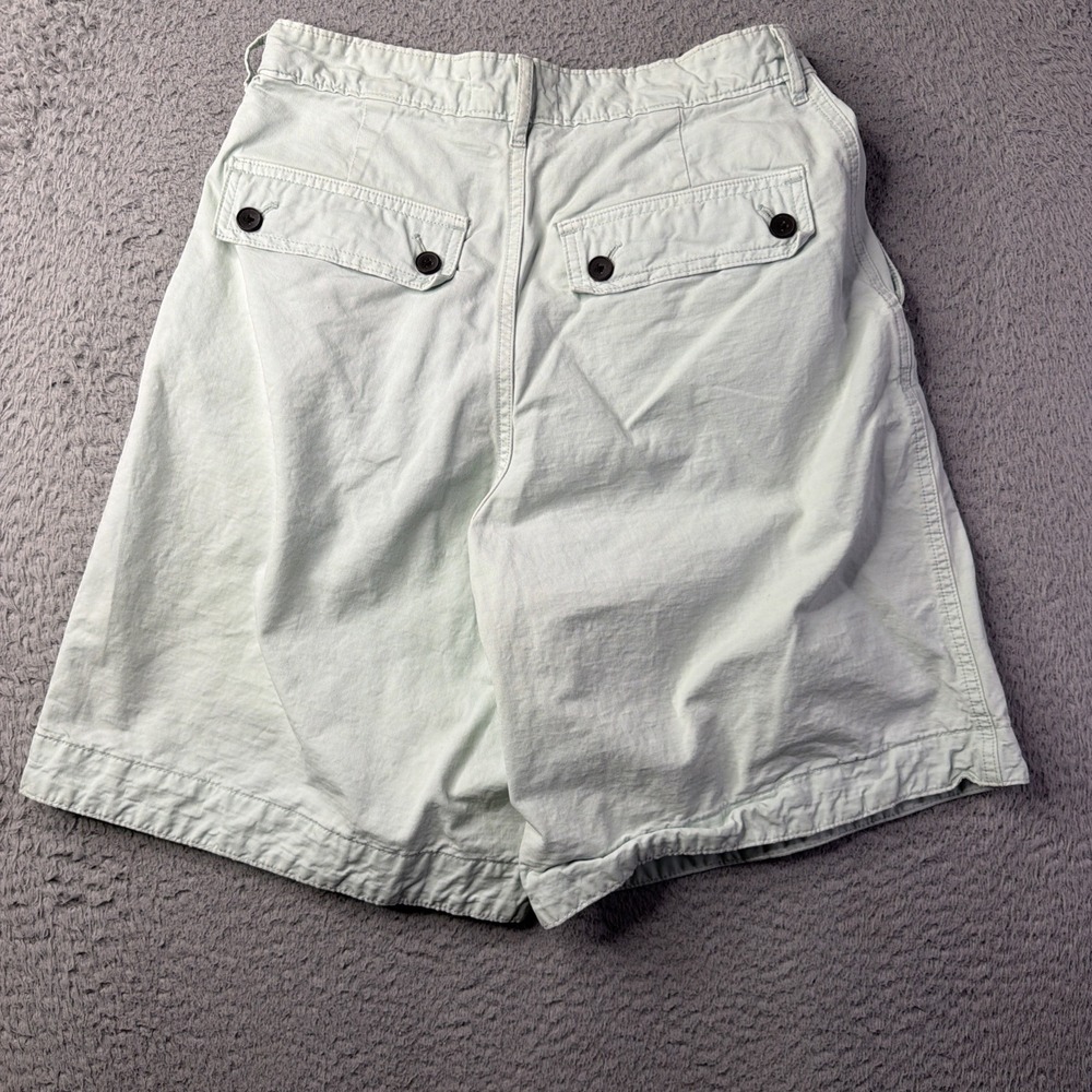 Everlane 4 Tourist Shorts Ice Blue High Rise Rolled Hem Summer Travel Comfort - Picture 8 of 13